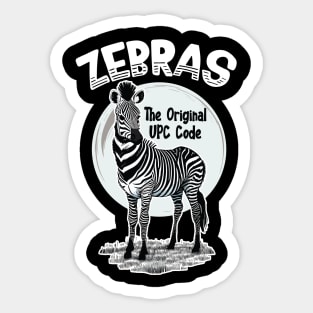 Zebras - The Original UPC Code Sticker